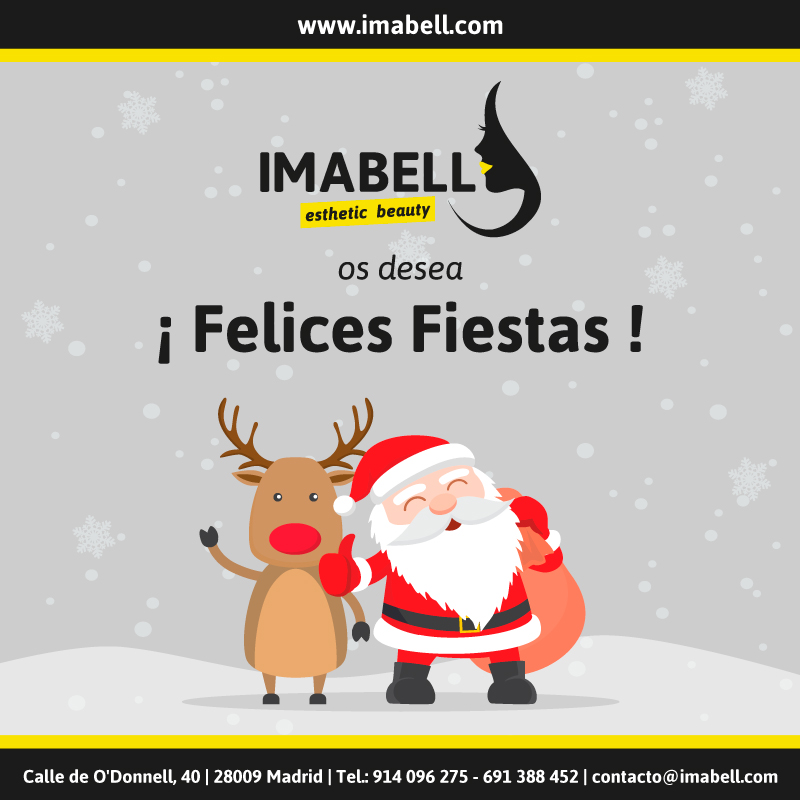 Felicitación Navidad IMABELL esthetic beauty Madrid